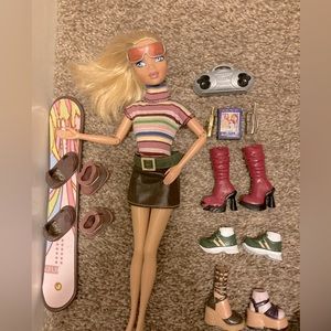 Barbie my scene Kennedy SNowboarding lot